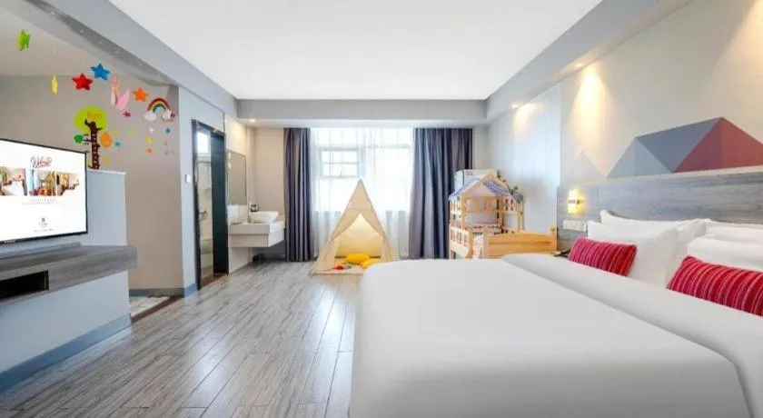 Bed in Borrman Hotel Fangchenggang Qisha