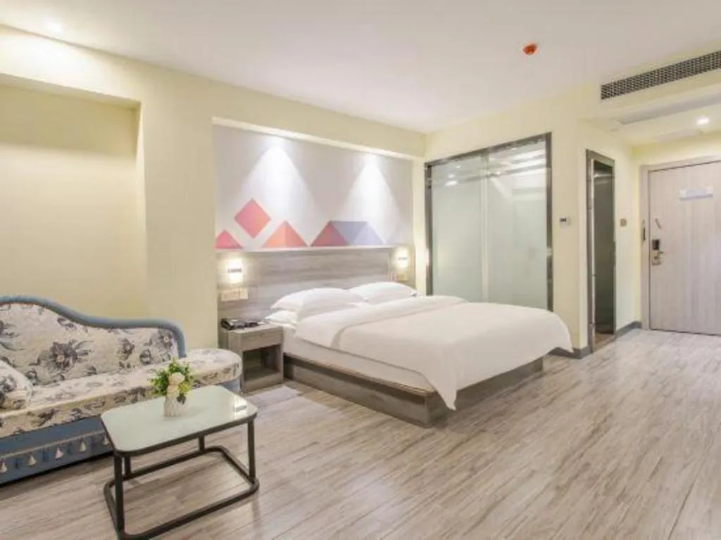 Bed in Borrman Hotel Fangchenggang Qisha