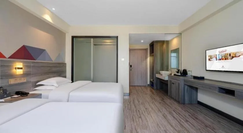 Bed in Borrman Hotel Fangchenggang Qisha