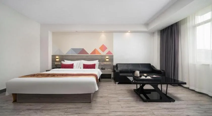 Bed in Borrman Hotel Fangchenggang Qisha