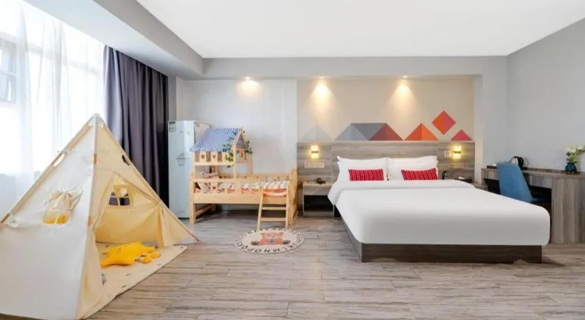 Bed in Borrman Hotel Fangchenggang Qisha