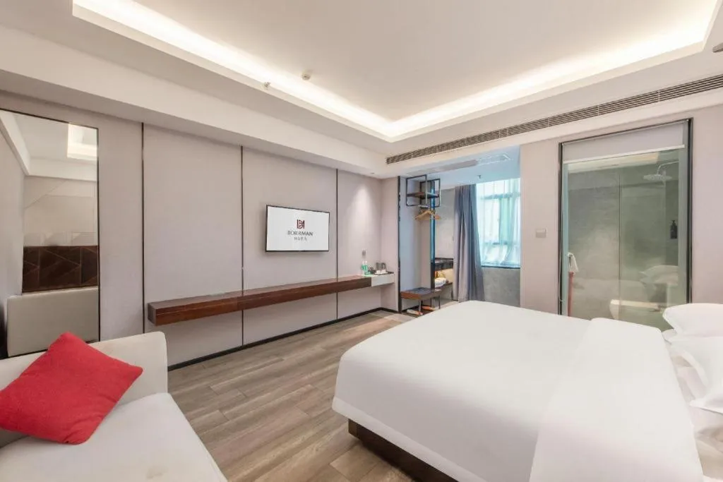 Bed in Borrman Hotel Yunfu Xinxing County Bus Station