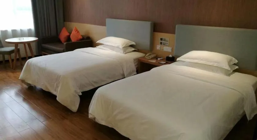 Bed in JTOUR Inn Yulin Bobai County Government Cultural Pedestrian Street