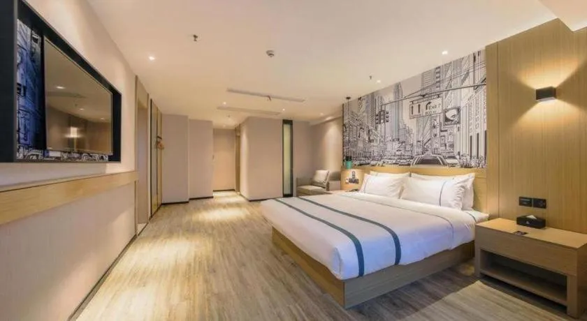 Bed in City Comfort Inn Wuhan Hankou City Plaza Yuhuayuan