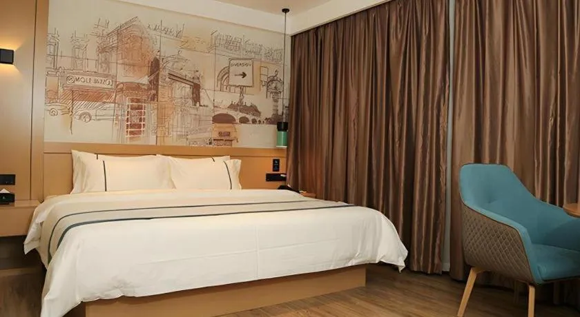 Bed in City Comfort Inn Maoming Binhai New Area Diancheng