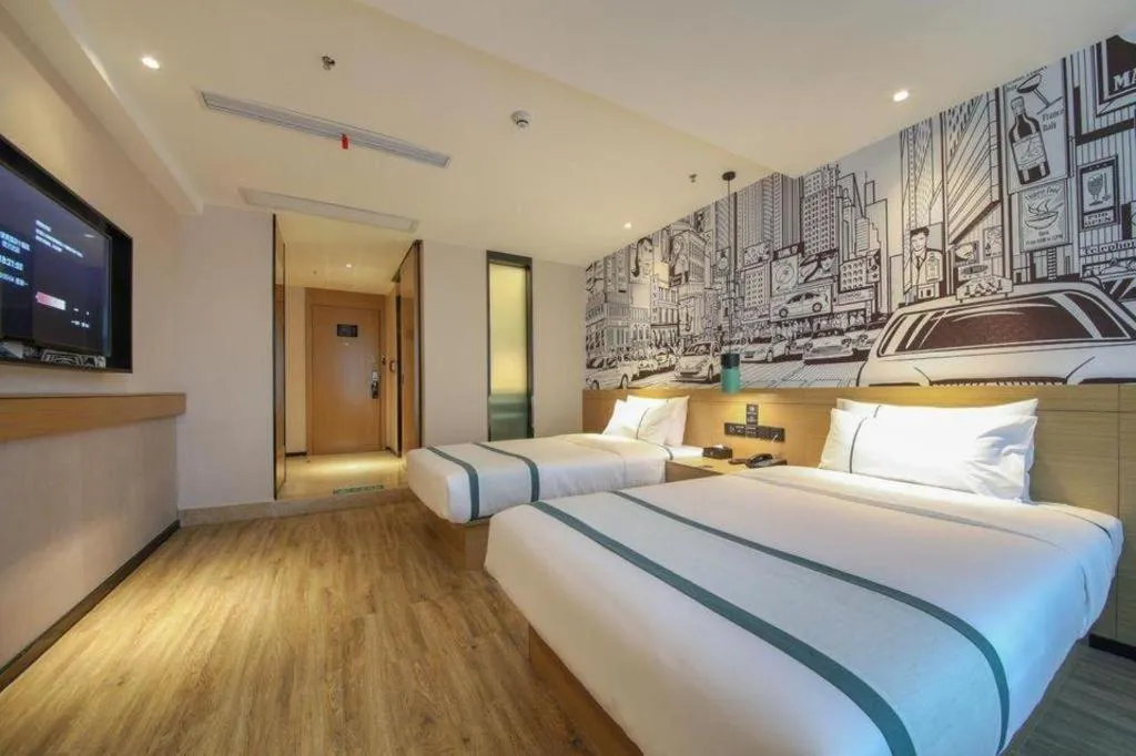 Bed in City Comfort Inn Zhongxiang Mochou Avenue