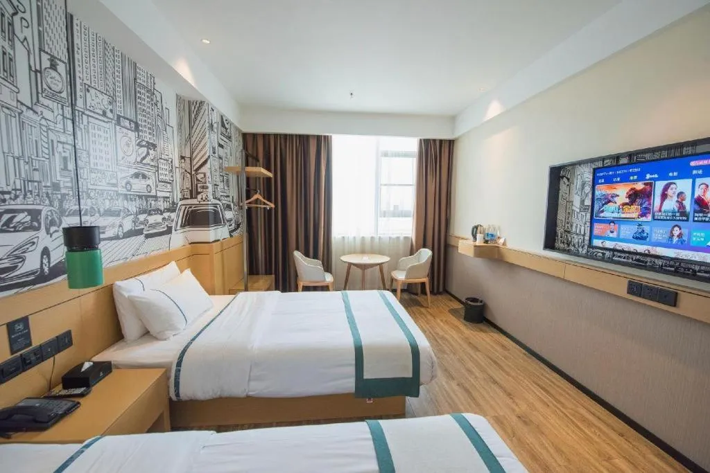 Bed in City Comfort Inn Zhongxiang Mochou Avenue