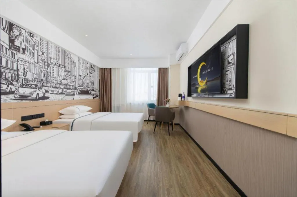 Bed in City Comfort Inn Dalian Changxin Dao Santang Commercial Street