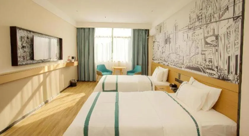 Bed in City Comfort Inn Chenzhou Rucheng