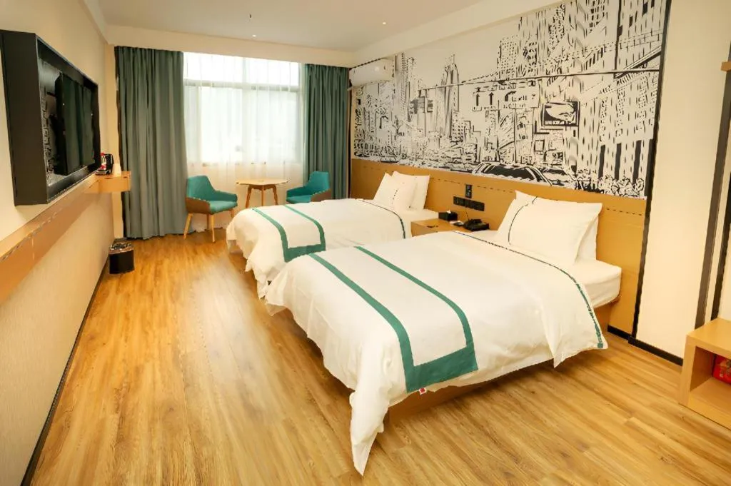 Bed in City Comfort Inn Chenzhou Rucheng