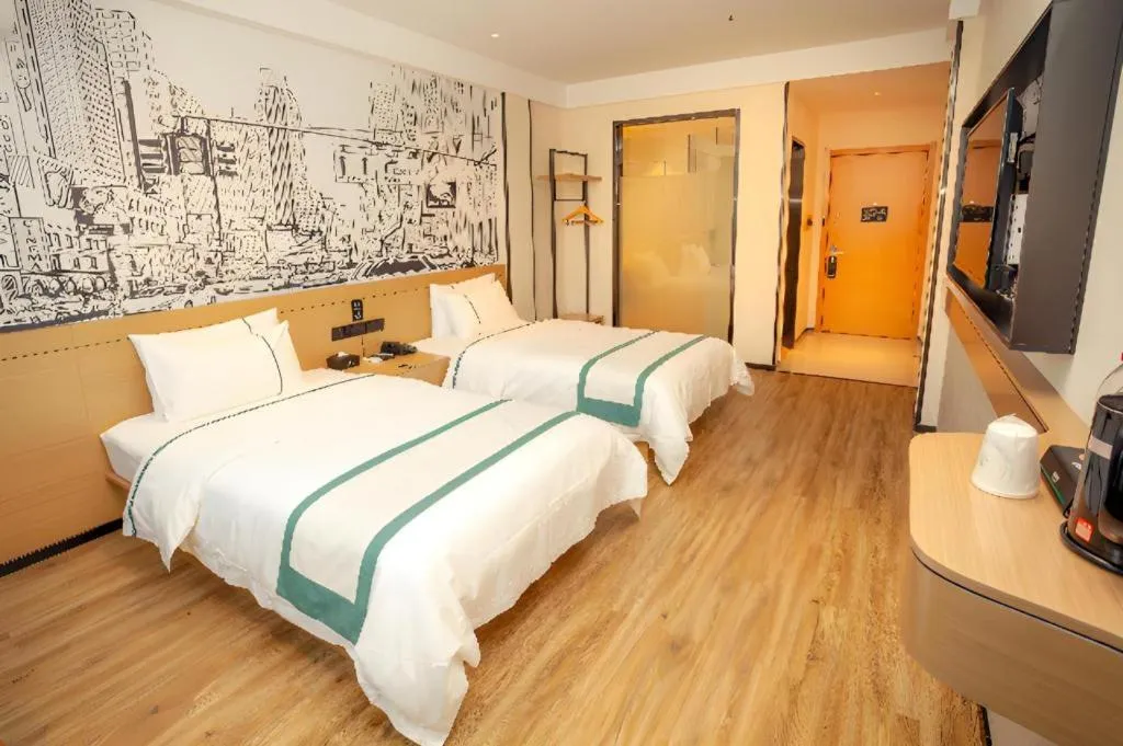 Bed in City Comfort Inn Chenzhou Rucheng