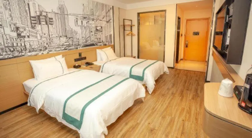 Bed in City Comfort Inn Chenzhou Rucheng