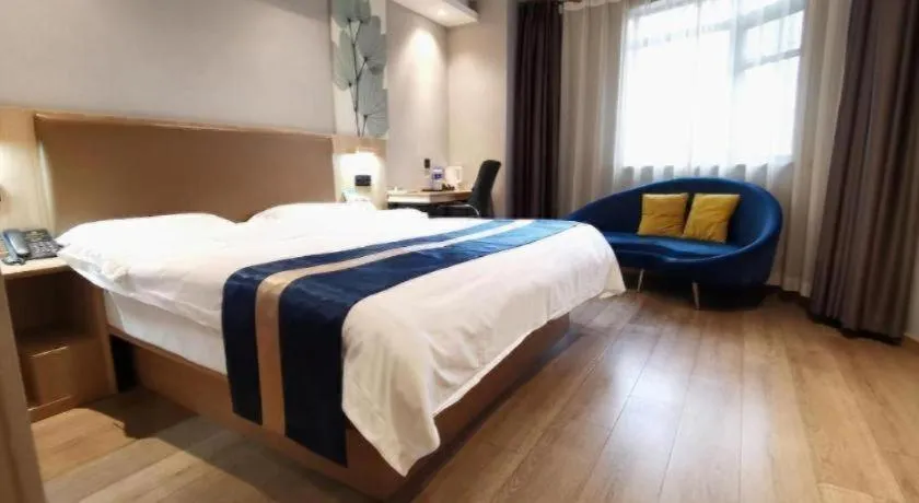 Bed in Green Tree Inn Express Huainan Xiejiaji District Orient Guangji Hospital