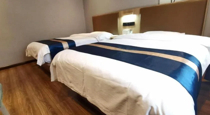 Bed in Green Tree Inn Express Huainan Xiejiaji District Orient Guangji Hospital