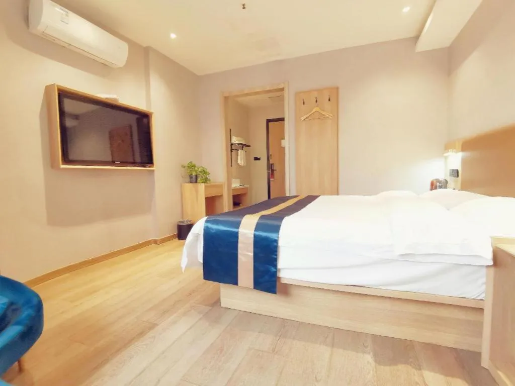 Bed in Green Tree Inn Express Huainan Xiejiaji District Orient Guangji Hospital