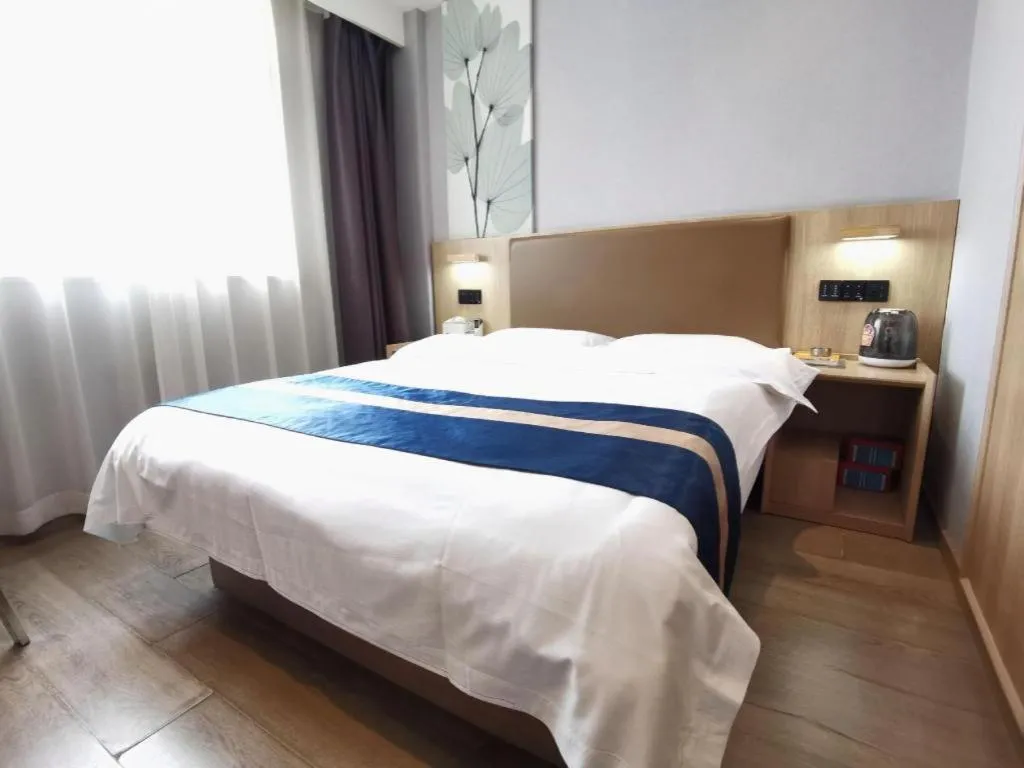 Bed in Green Tree Inn Express Huainan Xiejiaji District Orient Guangji Hospital