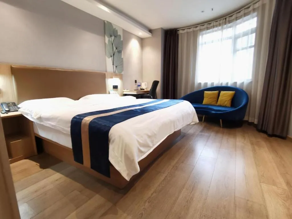 Bed in Green Tree Inn Express Huainan Xiejiaji District Orient Guangji Hospital