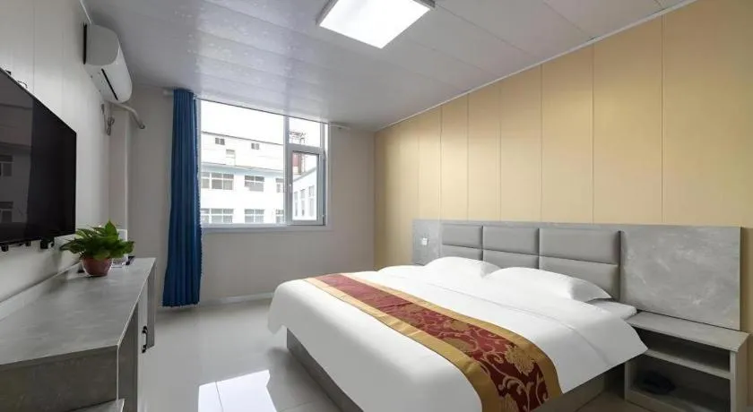 Bed in GreenTree Apartment Jinan Jiyan Road Shandong Cancer Hospital