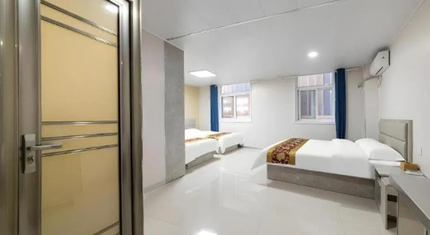 Bed in GreenTree Apartment Jinan Jiyan Road Shandong Cancer Hospital