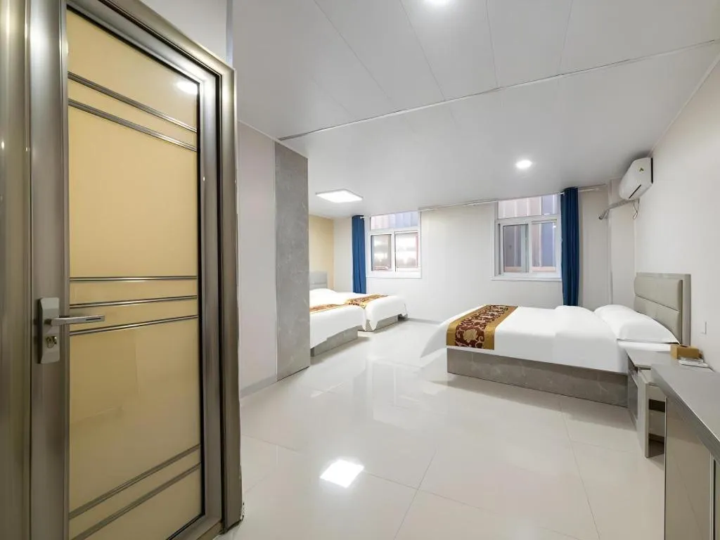 Bed in GreenTree Apartment Jinan Jiyan Road Shandong Cancer Hospital