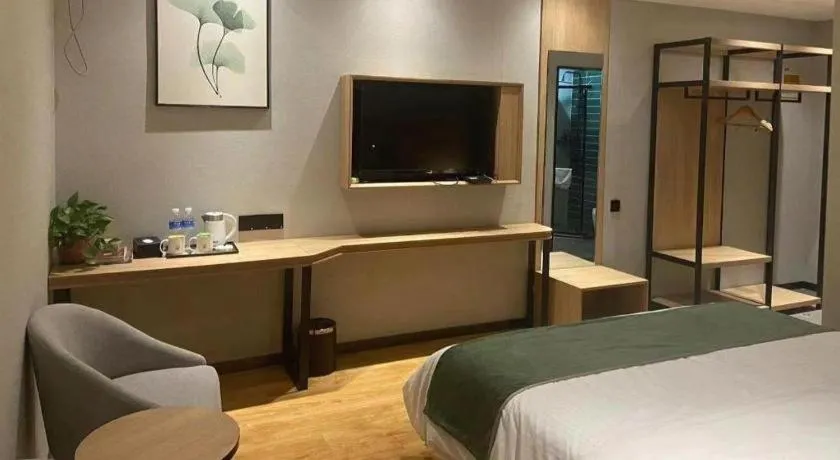Bed in Green Tree Inn Express Anhui Bozhou Mengcheng County Chengnan New District