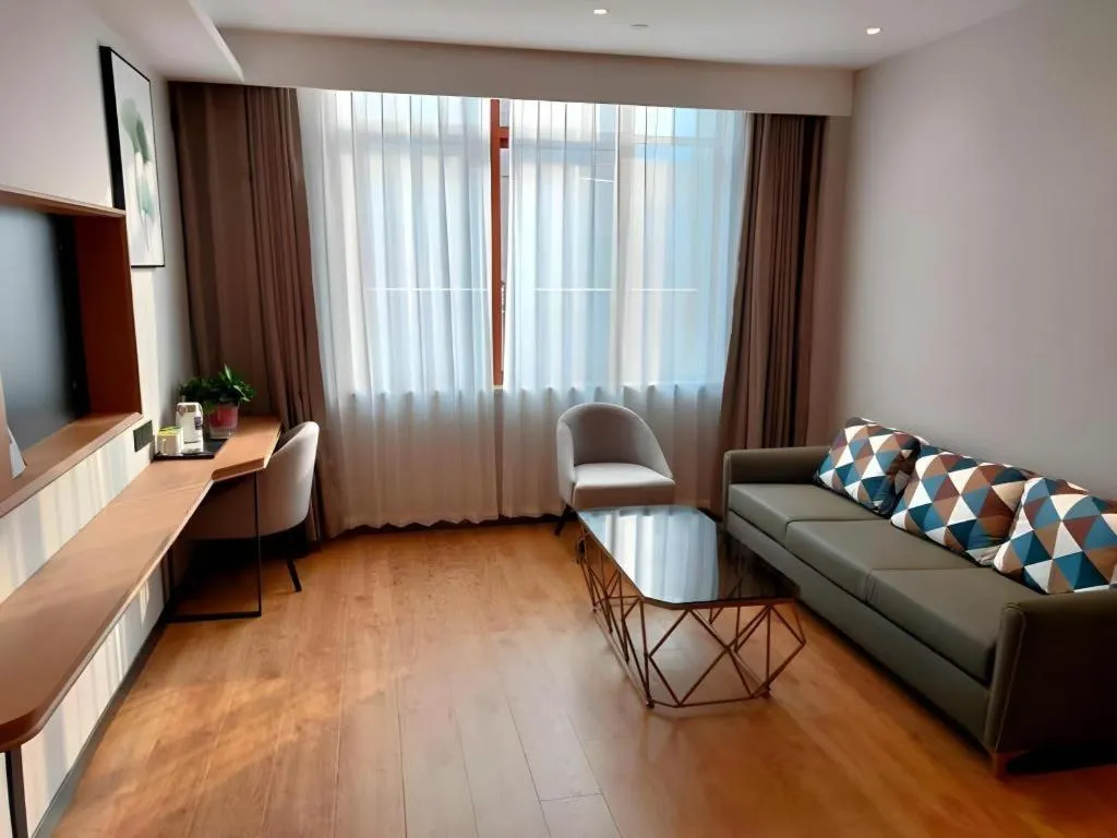 Bed in Green Tree Inn Express Anhui Bozhou Mengcheng County Chengnan New District