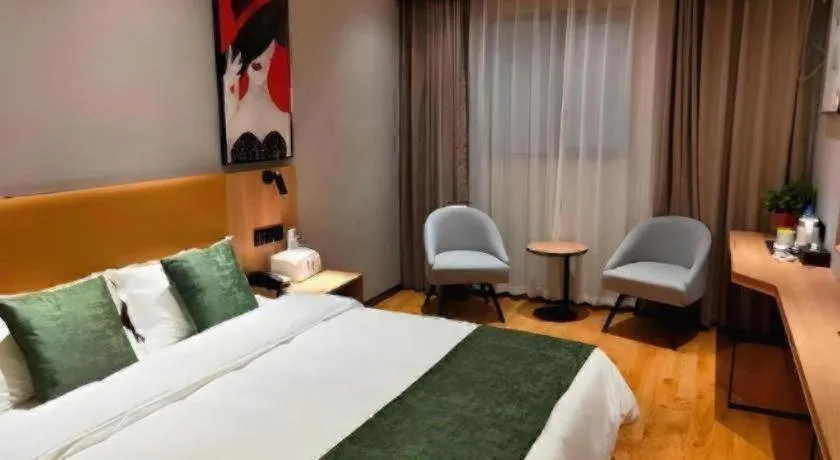 Bed in Green Tree Inn Express Anhui Bozhou Mengcheng County Chengnan New District