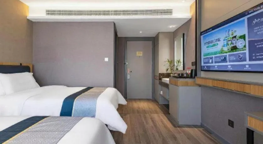 Bed in Shell Hotel Shandong Jinan Daming Lake