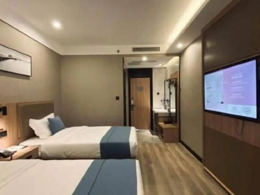 Bed in Shell Hotel Shandong Jinan Daming Lake