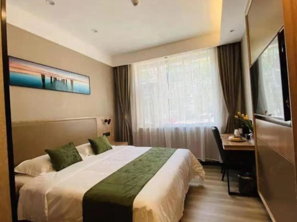 Bed in Shell Hotel Shandong Jinan Daming Lake