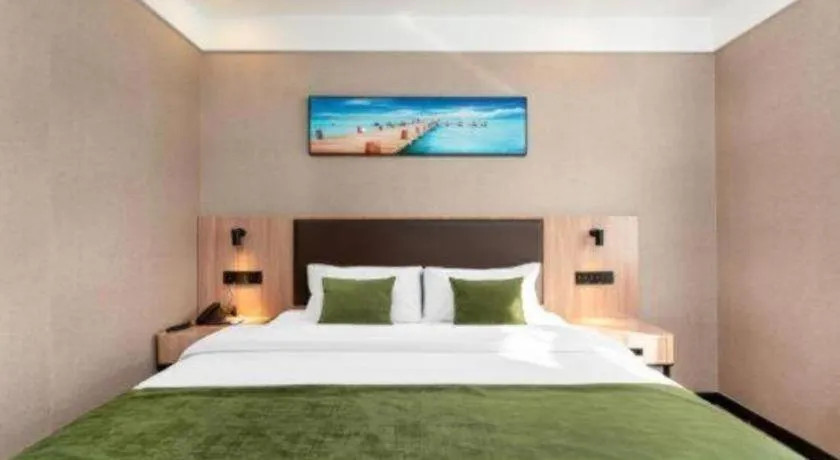 Bed in Shell Hotel Shandong Jinan Daming Lake