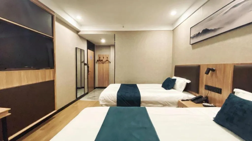 Bed in Shell Hotel Shandong Jinan Daming Lake