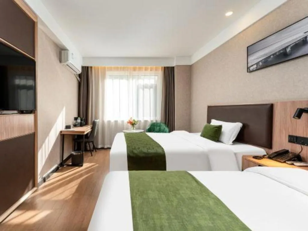 Bed in Shell Hotel Shandong Jinan Daming Lake