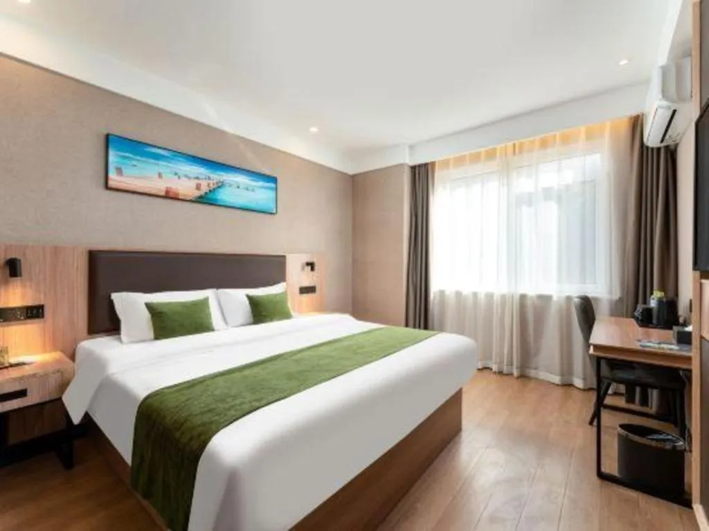 Bed in Shell Hotel Shandong Jinan Daming Lake