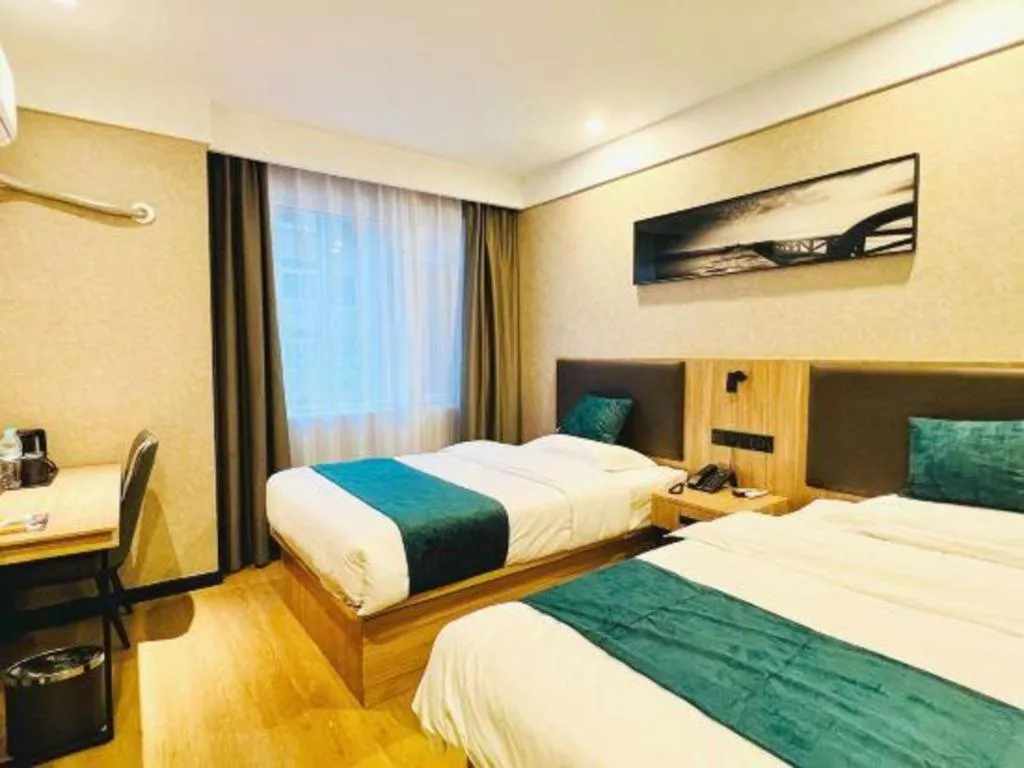 Bed in Shell Hotel Shandong Jinan Daming Lake