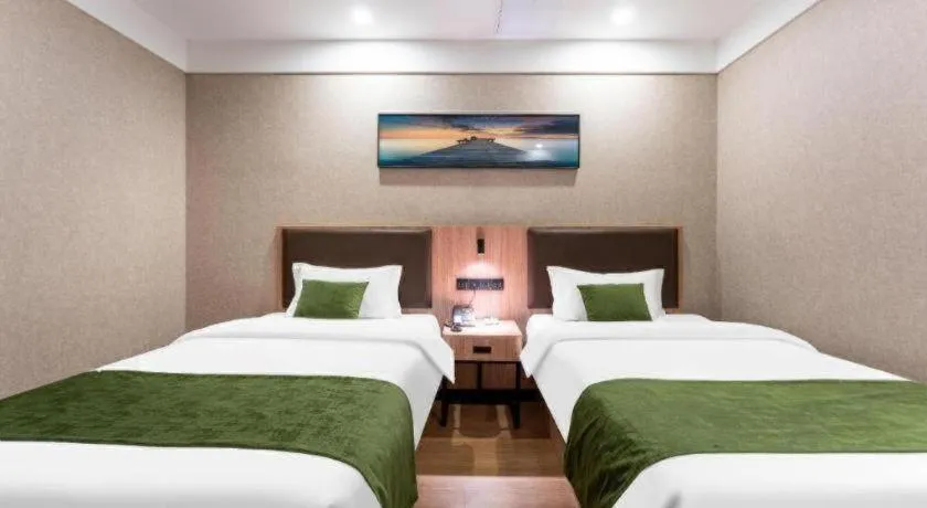 Bed in Shell Hotel Shandong Jinan Daming Lake