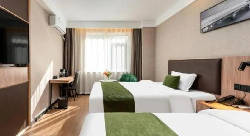 Bed in Shell Hotel Shandong Jinan Daming Lake