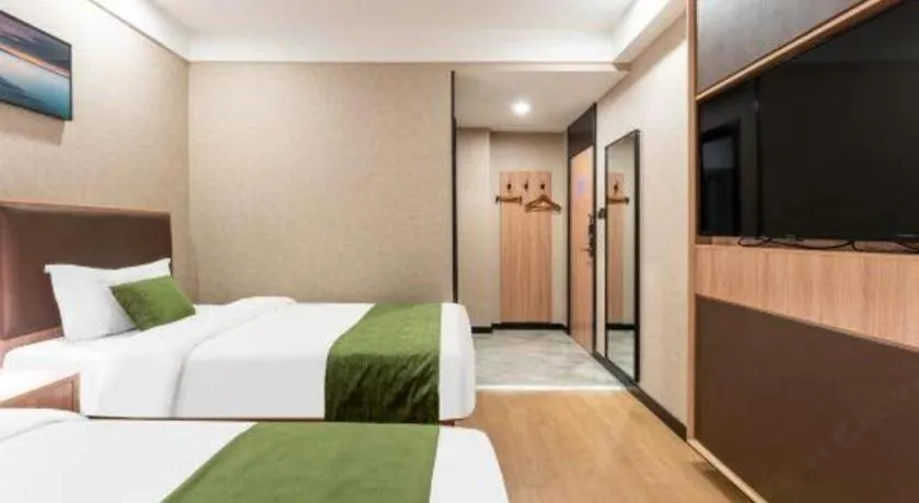 Bed in Shell Hotel Shandong Jinan Daming Lake