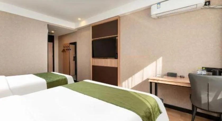 Bed in Shell Hotel Shandong Jinan Daming Lake