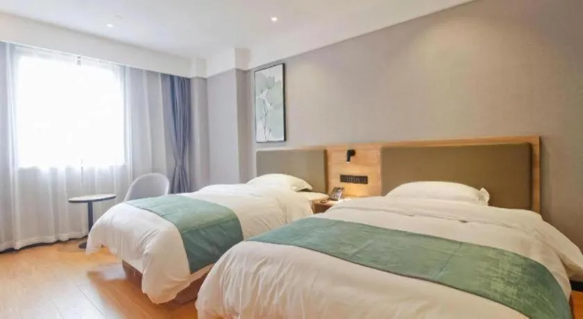 Bed in Green Tree Inn Anhui Hefei Binhu Zhuyuan Metro Station Dali Road