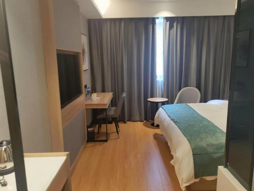 Bed in Green Tree Inn Anhui Hefei Binhu Zhuyuan Metro Station Dali Road