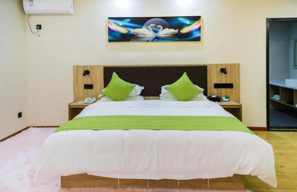 Bed in Green Tree Inn Changzhou Liyang Zhongguancun Innovation Park