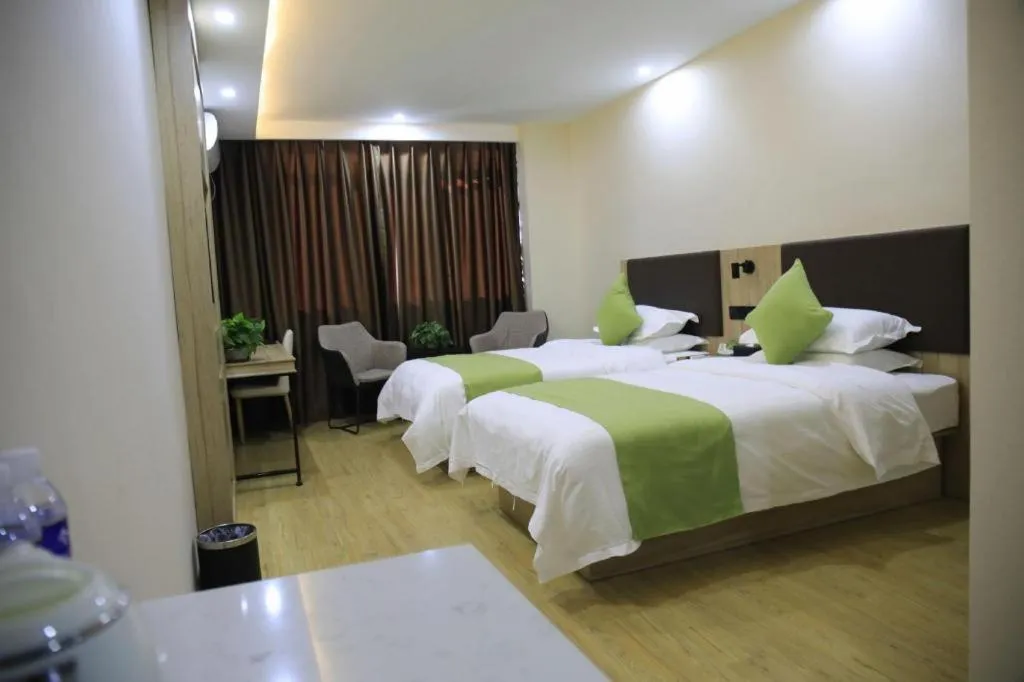 Bed in Green Tree Inn Changzhou Liyang Zhongguancun Innovation Park