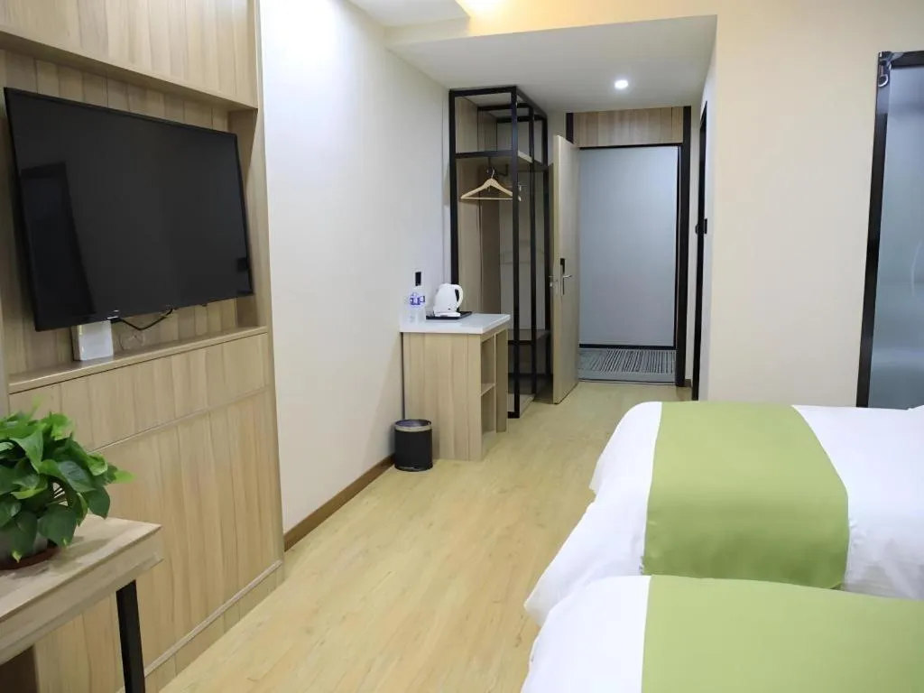Bed in Green Tree Inn Changzhou Liyang Zhongguancun Innovation Park