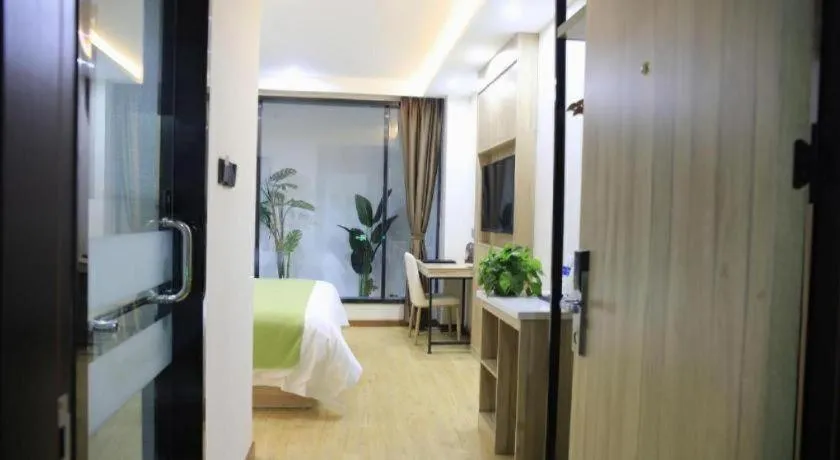 Bed in Green Tree Inn Changzhou Liyang Zhongguancun Innovation Park