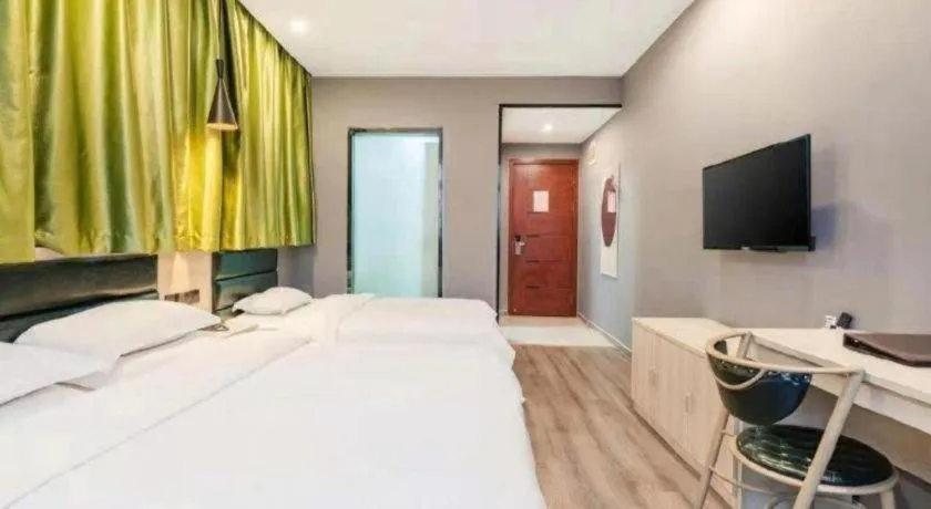 Bed in Green Tree Inn Changzhou Liyang Zhongguancun Innovation Park