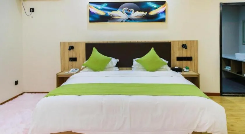 Bed in Green Tree Inn Changzhou Liyang Zhongguancun Innovation Park