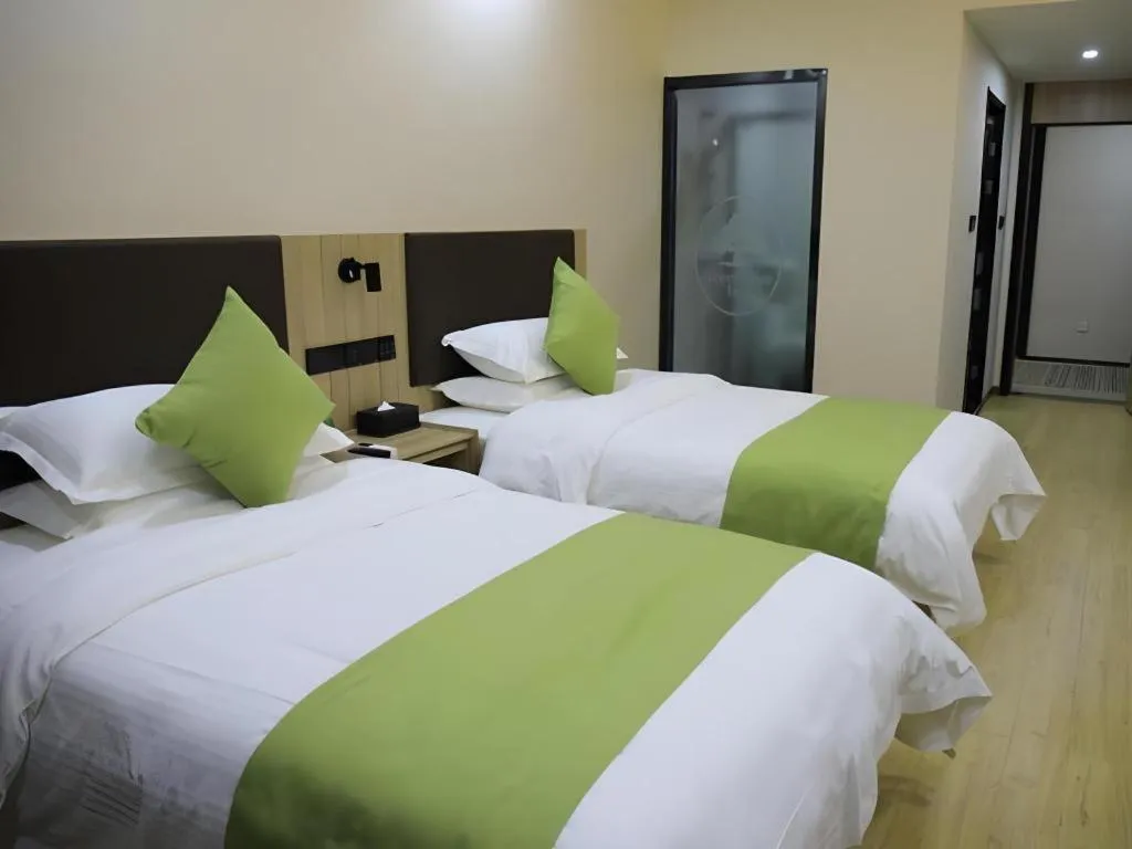 Bed in Green Tree Inn Changzhou Liyang Zhongguancun Innovation Park