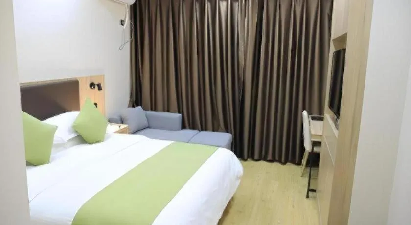 Bed in Green Tree Inn Changzhou Liyang Zhongguancun Innovation Park