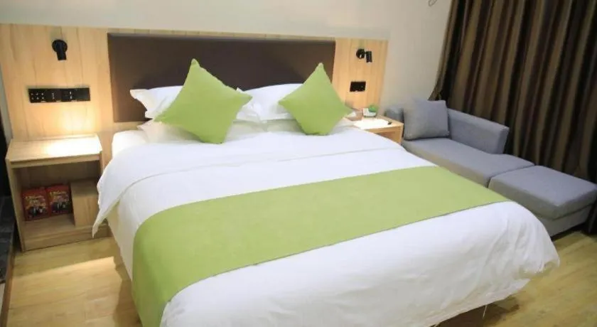 Bed in Green Tree Inn Changzhou Liyang Zhongguancun Innovation Park
